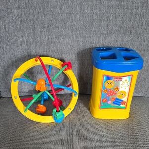 Fisher Price Shape Sorter And Activity Bead Ball Set, Used, Great Condition